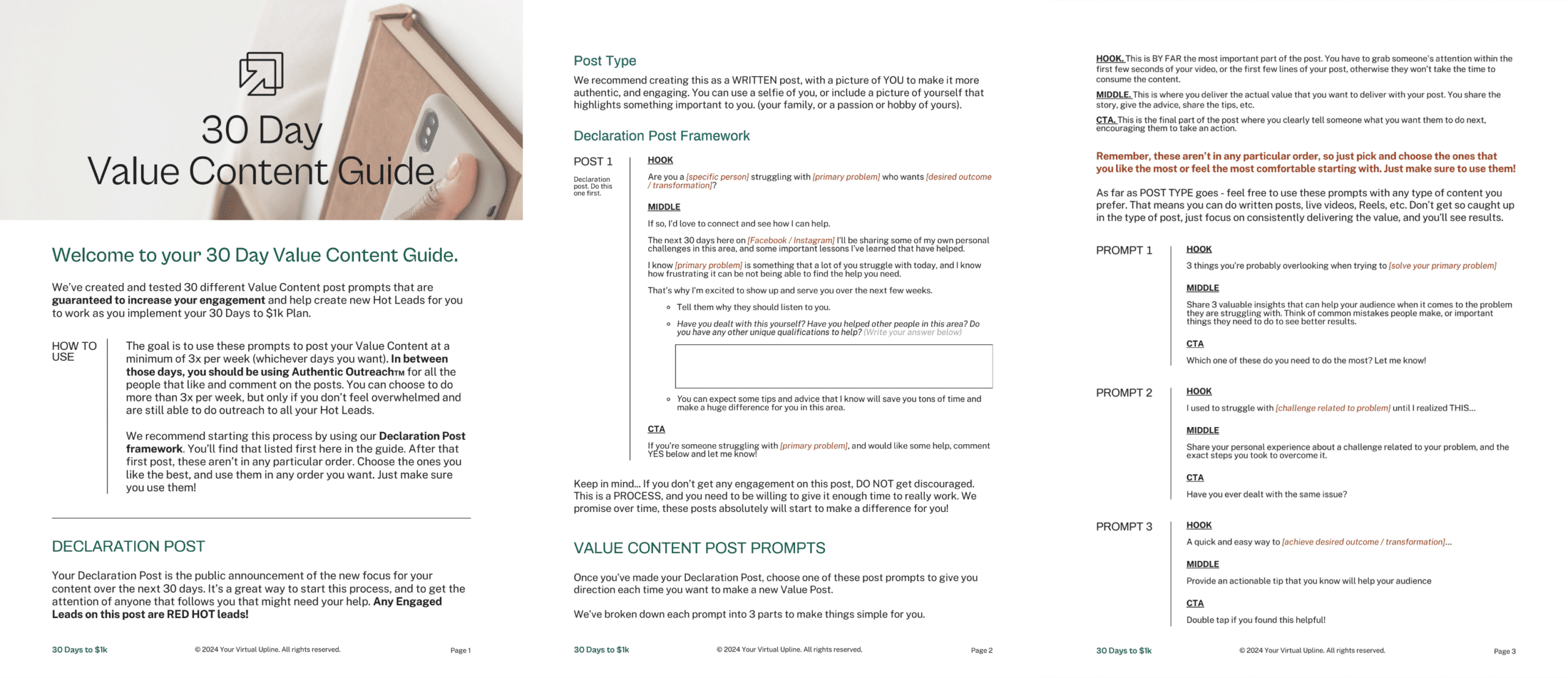 30 Day Value Content Execution Plan